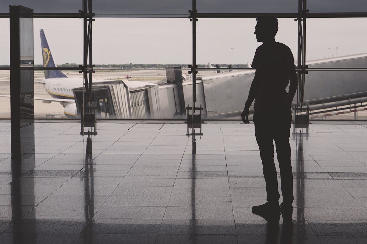 Airport departure lounge